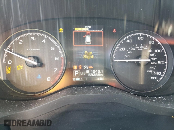2021 Subaru Forester with VIN JF2SKADC0MH584163, listed as a Copart auction lot 62375425 with 58,286 mi miles and Salvage title. Bid and sale history available at DreamBid. Image 9.