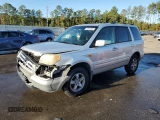 2006 Honda Pilot EX with VIN 5FNYF28446B008729, listed as a Copart auction lot 77075504 with 356,586 mi miles and Salvage Title. Bid and sale history available at DreamBid. Image 1.