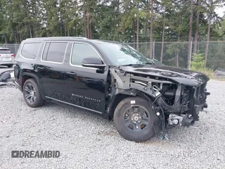 2023 Jeep Grand Wagoneer with VIN 1C4SJVEJ2PS573498, listed as a IAAI auction lot 42684957 with 7,334 mi miles and . Bid and sale history available at DreamBid. Image 1.