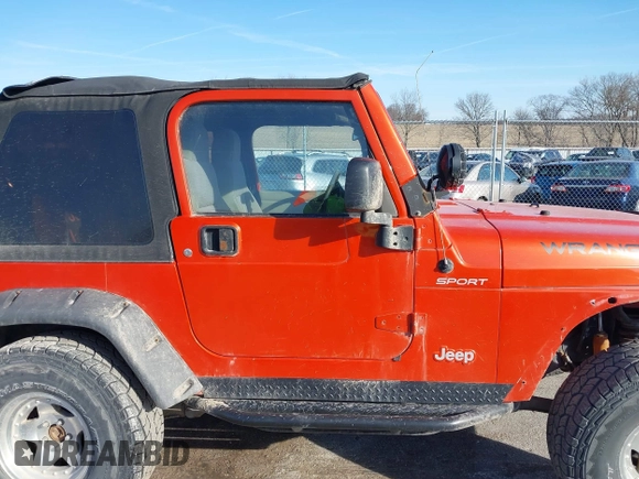 2005 Jeep Wrangler Sport with VIN 1J4FA49S85P344204, listed as a IAAI auction lot 41769319 with 105,927 mi miles. Bid and sale history available at carsss.com. Image 13.