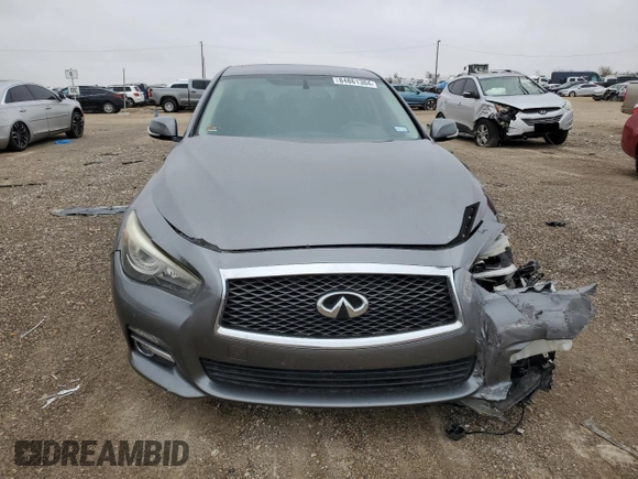2014 Infiniti Q50 Hybrid Sport with VIN JN1AV7AP9EM691347, listed as a Copart auction lot 84861304 with Not Provided miles and Salvage Title. Bid and sale history available at carsss.com. Image 5.