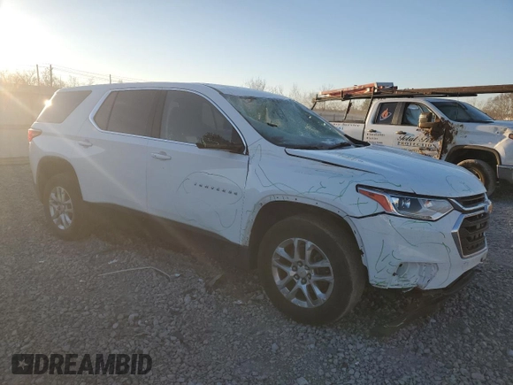 2020 Chevrolet Traverse LS with VIN 1GNERLKW2LJ249002, listed as a Copart auction lot 85894354 with 88,783 mi miles and Salvage Title. Bid and sale history available at carsss.com. Image 4.