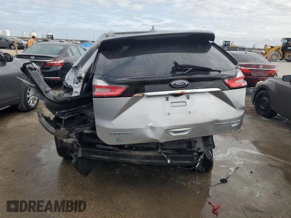 2020 Ford Edge Titanium with VIN 2FMPK4K93LBA16039, listed as a Copart auction lot 43645235 with 0 mi miles and Salvage Title. Bid and sale history available at carsss.com. Image 6.
