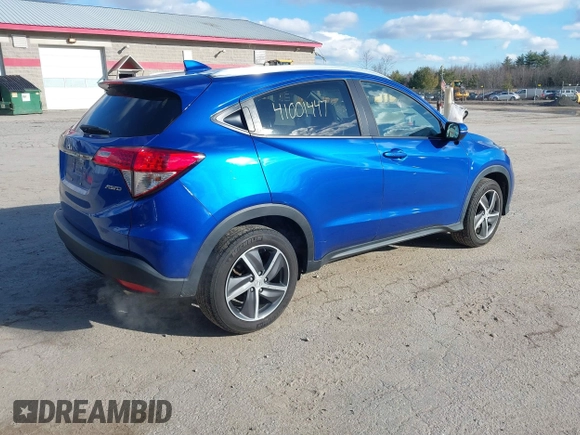 2022 Honda HR-V EX with VIN 3CZRU6H51NM734255, listed as a IAAI auction lot 41001447 with 45,585 mi miles. Bid and sale history available at carsss.com. Image 4.
