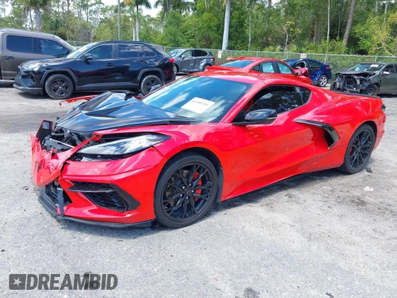 2023 Chevrolet Corvette 1LT z VIN 1G1YA2D48P5113841, wystawiony jako IAAI lot #41888380 z przebiegiem 39 035 mil mil oraz . Historia ofert i sprzedaży dostępna na DreamBid. Obrazek 2.