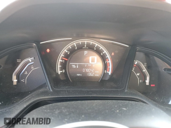 2018 Honda Civic Sedan LX with VIN 2HGFC2F52JH503169, listed as a Copart auction lot 50765445 with 78,042 mi miles and Salvage Title. Bid and sale history available at carsss.com. Image 9.