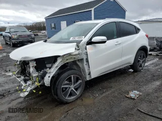 2021 Honda HR-V EX with VIN 3CZRU6H51MM736084, listed as a Copart auction lot 49614805 with 53,282 mi miles and Salvage Title. Bid and sale history available at carsss.com. Image 1.