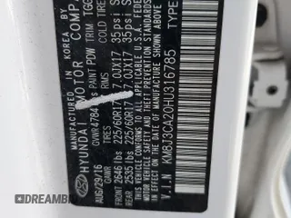 2017 Hyundai Tucson Limited z VIN KM8J3CA20HU316785, wystawiony jako Copart lot #53430365 z przebiegiem 64 085 mil mil oraz Szkoda całkowita • Salvage title. Historia ofert i sprzedaży dostępna na DreamBid. Obrazek 13.