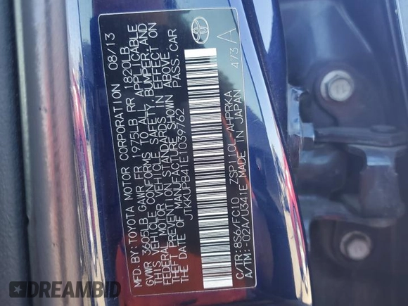 2014 Scion xD z VIN JTKKUPB41E1039762, wystawiony jako Copart lot #57066585 z przebiegiem 179 364 mil mil oraz Tytuł czysty. Historia ofert i sprzedaży dostępna na DreamBid. Obrazek 12.