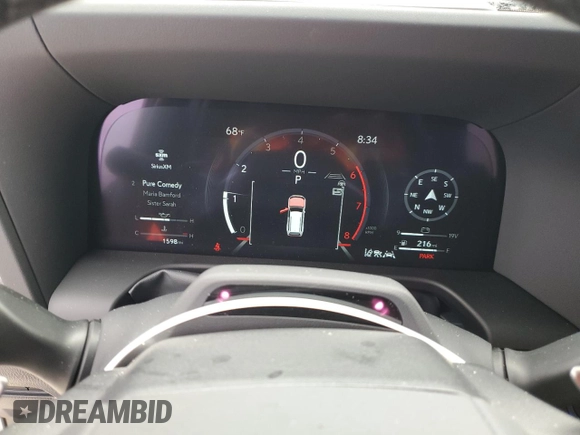 2024 Lexus GX 550 Luxury with VIN JTJVBCDX2R5009711, listed as a Copart auction lot 75074694 with 1,598 mi miles and Salvage title. Bid and sale history available at DreamBid. Image 9.