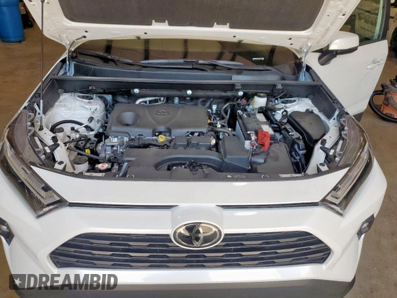 2025 Toyota RAV4 XLE Premium with VIN 2T3C1RFV9SW367432, listed as a Copart auction lot 59307585 with 7,570 mi miles and Salvage title. Bid and sale history available at DreamBid. Image 11.