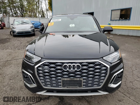 2021 Audi Q5 Sportback Premium Plus with VIN WA15AAFY3M2075401, listed as a Copart auction lot 78264384 with 36,892 mi miles and Salvage title. Bid and sale history available at DreamBid. Image 5.