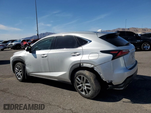 2015 Lexus NX 200t with VIN JTJBARBZ8F2044781, listed as a Copart auction lot 49498065 with 121,666 mi miles and Salvage Title. Bid and sale history available at DreamBid. Image 2.