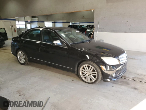 2008 Mercedes-Benz C 300 Sport with VIN WDDGF81X48F118820, listed as a Copart auction lot 49569645 with 169,928 mi miles and Salvage title. Bid and sale history available at DreamBid. Image 4.