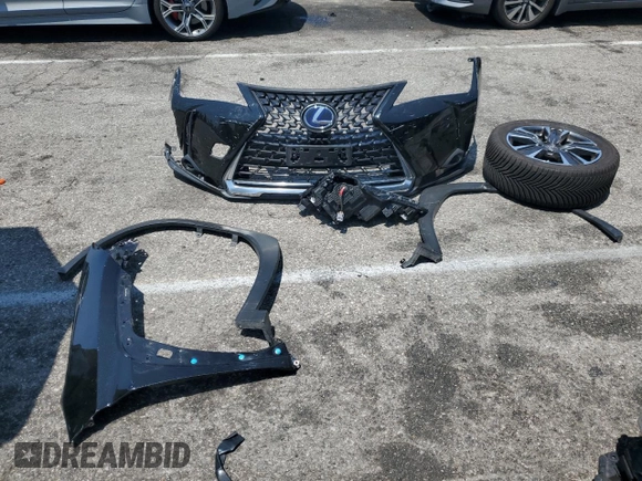2020 Lexus UX 250h with VIN JTHX9JBH2L2034610, listed as a Copart auction lot 62195585 with 24,992 mi miles and Salvage title. Bid and sale history available at DreamBid. Image 12.