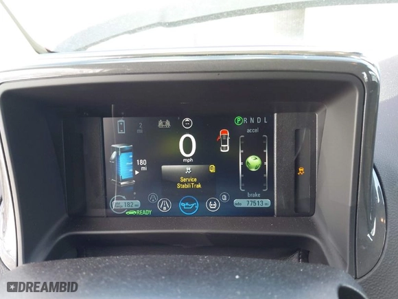 2012 Chevrolet Volt with VIN 1G1RD6E45CU124653, listed as a IAAI auction lot 41683782 with NaN miles. Bid and sale history available at carsss.com. Image 12.