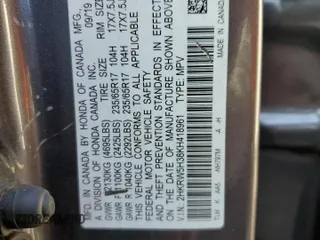 2019 Honda CR-V LX with VIN 2HKRW5H38KH418961, listed as a Copart auction lot 50594165 with 81,425 mi miles and Salvage Title. Bid and sale history available at DreamBid. Image 14.