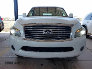 2012 Infiniti QX56 7-passenger with VIN JN8AZ2NF3C9519101, listed as a Copart auction lot 53105715 with 114,204 mi miles and Salvage Title. Bid and sale history available at DreamBid. Image 5.