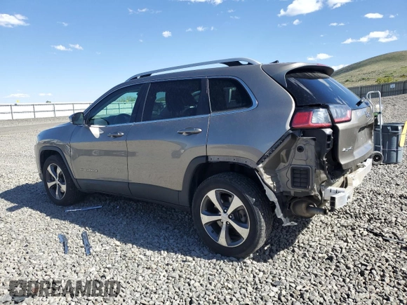 2019 Jeep Cherokee Limited with VIN 1C4PJMDX1KD345527, listed as a Copart auction lot 57636585 with 70,385 mi miles and Salvage title. Bid and sale history available at DreamBid. Image 2.