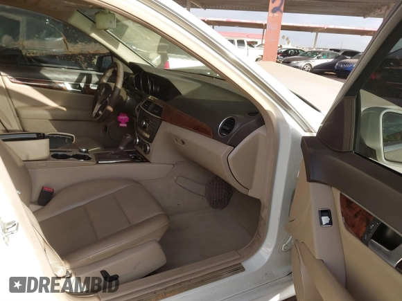 2012 Mercedes-Benz C-Class C 250 Sport with VIN WDDGF4HBXCA609157, listed as a IAAI auction lot 41419013 with 169,922 mi miles. Bid and sale history available at carsss.com. Image 5.