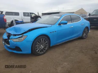 2017 Maserati Ghibli with VIN ZAM57XSA2H1206048, listed as a Copart auction lot 45429255 with 60,675 mi miles and Salvage Title. Bid and sale history available at carsss.com. Image 1.