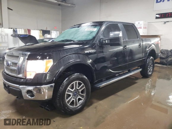 2011 Ford F-150 Lariat with VIN 1FTFW1E61BFB89740, listed as a Copart auction lot 45482805 with 142,851 mi miles and Salvage Title. Bid and sale history available at carsss.com. Image 1.