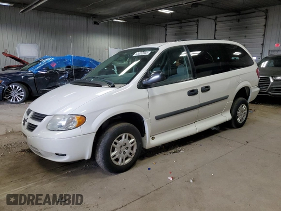 2007 Dodge Grand Caravan SE with VIN 1D4GP24R37B184754, listed as a Copart auction lot 53052865 with 112,054 mi miles and Clean Title. Bid and sale history available at DreamBid. Image 1.