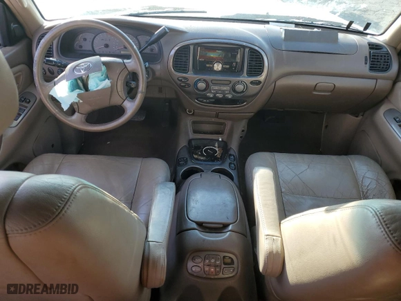 2004 Toyota Sequoia Limited with VIN 5TDZT38A94S234962, listed as a Copart auction lot 44201535 with 185,744 mi miles and Salvage Title. Bid and sale history available at carsss.com. Image 8.