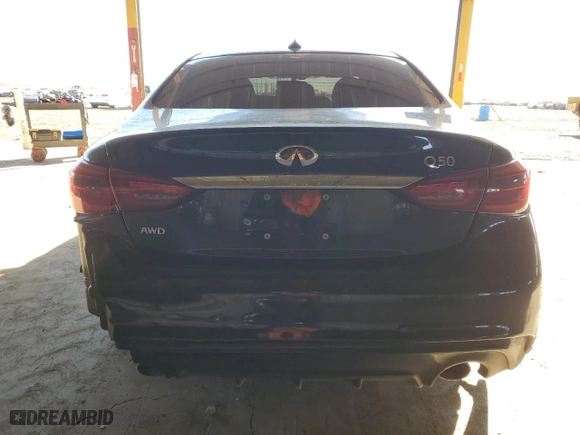 2021 Infiniti Q50 3.0t PURE with VIN JN1EV7AR2MM756122, listed as a Copart auction lot 47084145 with 70,566 mi miles and Salvage Title. Bid and sale history available at carsss.com. Image 6.
