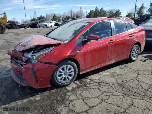2022 Toyota Prius L Eco with VIN JTDKAMFUXN3160514, listed as a Copart auction lot 42421335 with 53,619 mi miles and Salvage Title. Bid and sale history available at carsss.com. Image 1.