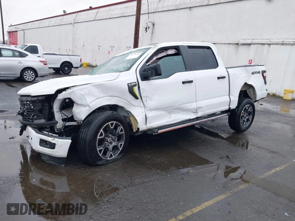 2024 Ford F-150 STX with VIN 1FTEW2LPXRKD23238, listed as a IAAI auction lot 41473645 with Not Provided miles and . Bid and sale history available at carsss.com. Image 2.