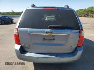 2008 Kia Sedona LX with VIN KNDMB233586210180, listed as a Copart auction lot 52090305 with 220,428 mi miles and Salvage Title. Bid and sale history available at carsss.com. Image 6.