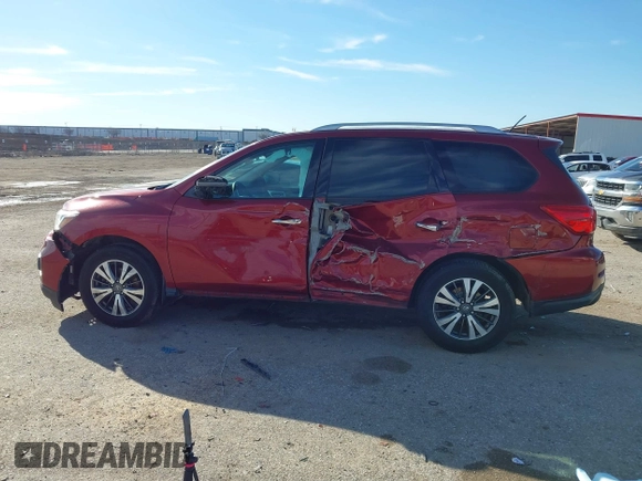 2017 Nissan Pathfinder SV with VIN 5N1DR2MMXHC650993, listed as a IAAI auction lot 41460677 with 176,033 mi miles. Bid and sale history available at carsss.com. Image 14.