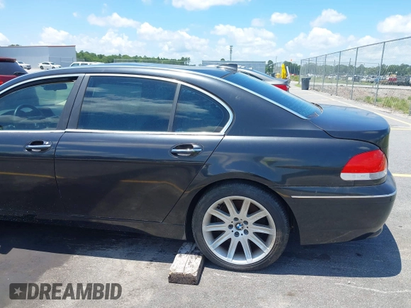 2005 BMW 7 Series 745Li with VIN WBAGN63545DS59212, listed as a IAAI auction lot 42510606 with 124,395 mi miles and . Bid and sale history available at DreamBid. Image 20.