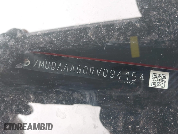 2024 Toyota Corolla Cross XLE с VIN 7MUDAAAG0RV094154, выставлен на аукционе IAAI как лот 42198237 с пробегом 6 109 миль миль и . История ставок и продаж доступна на DreamBid. Изображение 9.