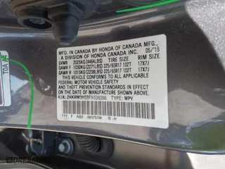2015 Honda CR-V EX with VIN 2HKRM3H59FH536096, listed as a IAAI auction lot 41894000 with 31,646 mi miles. Bid and sale history available at carsss.com. Image 9.