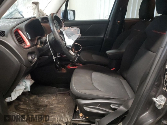 2017 Jeep Renegade Trailhawk with VIN ZACCJBCB4HPF09713, listed as a Copart auction lot 44865445 with 166,617 mi miles and Salvage title. Bid and sale history available at DreamBid. Image 7.