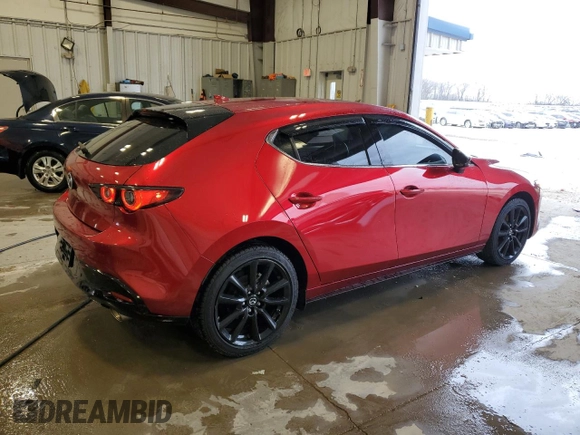 2023 Mazda 3 2.5 Turbo with VIN JM1BPBJY8P1607093, listed as a Copart auction lot 53950255 with 40,446 mi miles and Salvage title. Bid and sale history available at DreamBid. Image 3.