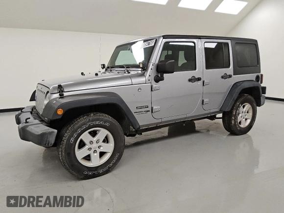2018 Jeep Wrangler JK Unlimited Sport S with VIN 1C4BJWDG6JL931408, listed as a Copart auction lot 50547165 with 64,485 mi miles and Clean Title. Bid and sale history available at carsss.com. Image 1.