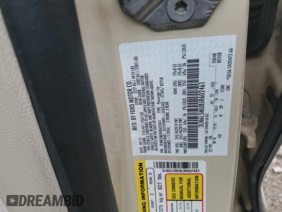 2018 Lincoln MKZ Hybrid Reserve с VIN 3LN6L5MU8JR602461, выставлен на аукционе Copart как лот 58374805 с пробегом 94 274 миль миль и Списание • Salvage title. История ставок и продаж доступна на DreamBid. Изображение 12.