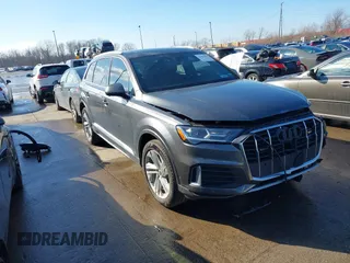 2021 Audi Q7 Premium with VIN WA1AJAF79MD029047, listed as a IAAI auction lot 41667083 with 1 mi miles. Bid and sale history available at carsss.com. Image 1.