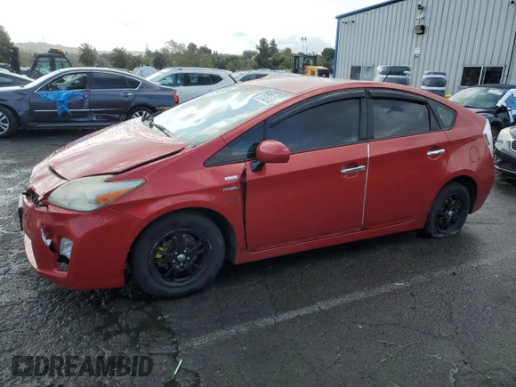 2011 Toyota Prius I with VIN JTDKN3DU8B1474686, listed as a Copart auction lot 51343785 with 287,264 mi miles and Salvage Title. Bid and sale history available at carsss.com. Image 1.