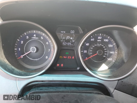 2016 Hyundai Elantra SE with VIN 5NPDH4AE0GH750961, listed as a Copart auction lot 52159865 with 150,489 mi miles and Salvage Title. Bid and sale history available at DreamBid. Image 9.