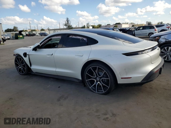 2024 Porsche Taycan with VIN WP0AA2Y13RSA10293, listed as a Copart auction lot 43400735 with Not Provided miles and Non Repairable. Bid and sale history available at DreamBid. Image 2.