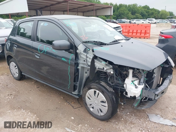 2024 Mitsubishi Mirage ES z VIN ML32AUHJ7RH032259, wystawiony jako IAAI lot #42431427 z przebiegiem 8 096 mil mil oraz . Historia ofert i sprzedaży dostępna na DreamBid. Obrazek 1.