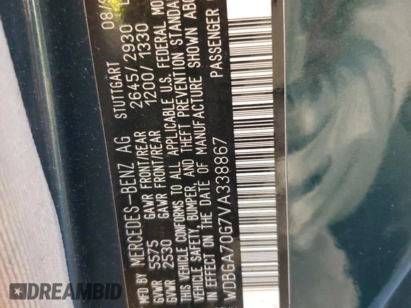 1997 Mercedes-Benz S with VIN WDBGA70G7VA338867, listed as a Copart auction lot 88729105 with 122,541 mi miles and Clean Title. Bid and sale history available at DreamBid. Image 12.