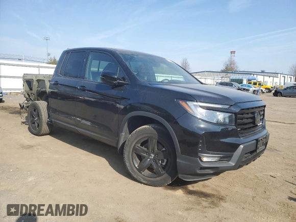 2023 Honda Ridgeline Black Edition with VIN 5FPYK3F85PB019576, listed as a Copart auction lot 48588305 with 56,563 mi miles and Salvage title. Bid and sale history available at DreamBid. Image 4.
