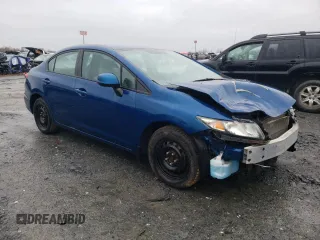 2013 Honda Civic LX with VIN 2HGFB2F43DH001916, listed as a Copart auction lot 54666895 with 127,158 mi miles and Salvage title. Bid and sale history available at DreamBid. Image 4.