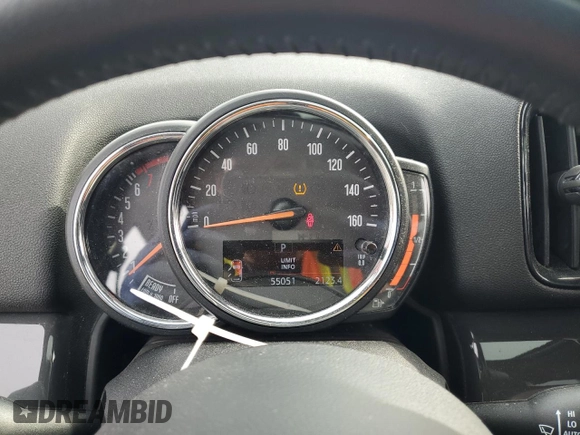 2019 MINI Countryman Cooper with VIN WMZYV5C53K3F57725, listed as a Copart auction lot 50936505 with 55,051 mi miles and Salvage title. Bid and sale history available at DreamBid. Image 9.