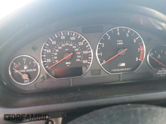 2000 BMW Z3 M 3.2L with VIN WBSCK9347YLC93878, listed as a Copart auction lot 74850664 with 0 mi miles and Salvage Title. Bid and sale history available at carsss.com. Image 9.